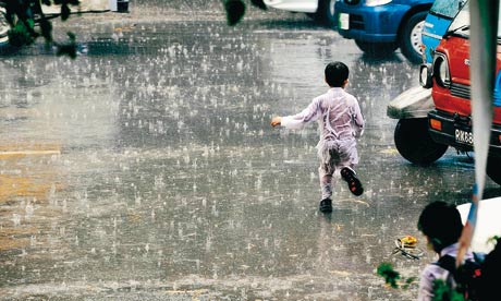 Mohammad Arif Ali's photograph of rain in Lahore. Photograph: White Star, Karachi/Whitechapel gallery