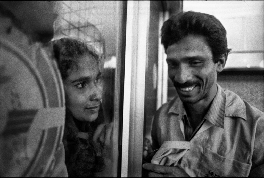 Migrant worker separated from his woman at the airport, bids goodbye. ? Shahidul Alam/Drik/Majority World
