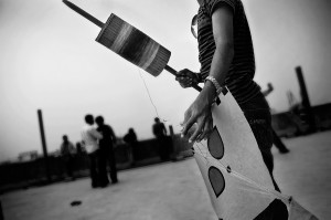 Poush Shonkranti. Another kite vying to be king of the sky. Photo: Abdullah Shaker