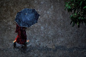 A walk in the rain. Photo: Shovon Mahbub
