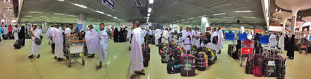 Hajj passengers at Shahjalal Airport. Photo: Shahidul Alam/Drik/Majority World